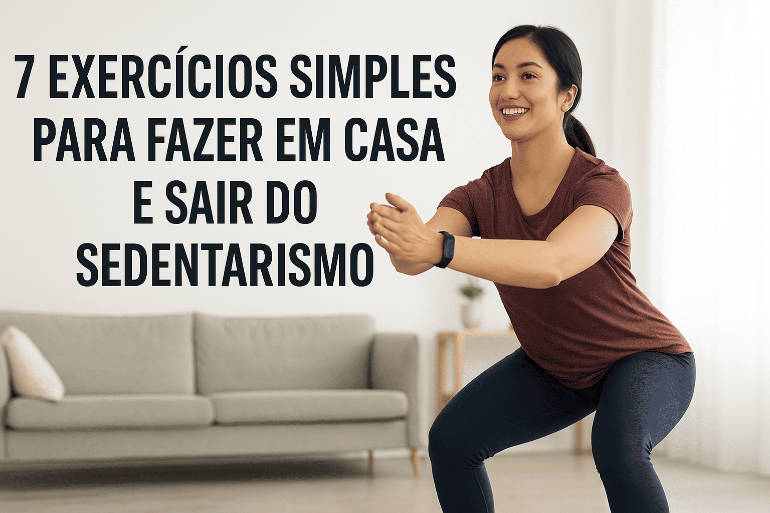 7 Exerc&iacute;cios Simples Para Fazer em Casa e Sair do Sedentarismo