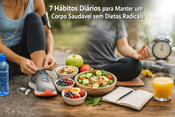 7 H&aacute;bitos Di&aacute;rios para Manter um Corpo Saud&aacute;vel sem Dietas Radicais