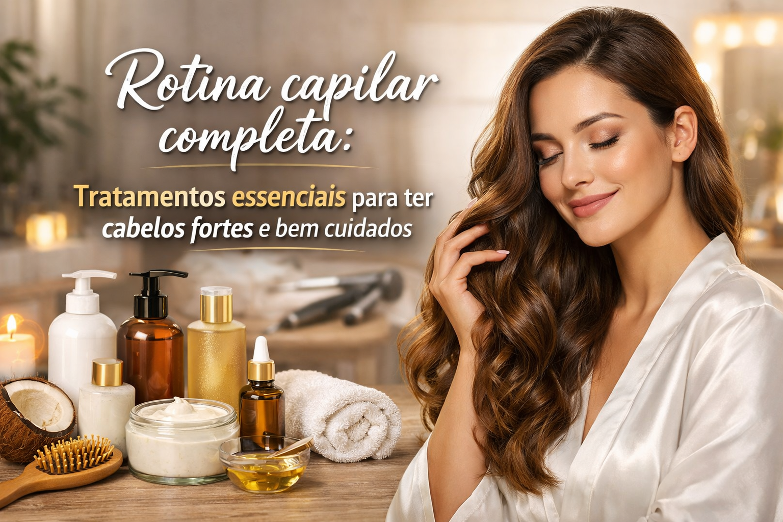 Rotina capilar completa: tratamentos essenciais para ter cabelos fortes e bem cuidados