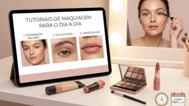 Sugestões e tutoriais de maquiagem para o dia a dia.