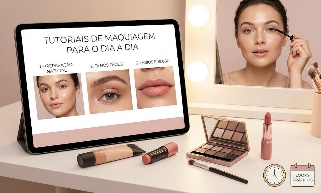 Tutoriais de Maquiagem para o Dia a Dia: Looks Práticos, Naturais e Fáceis de Fazer