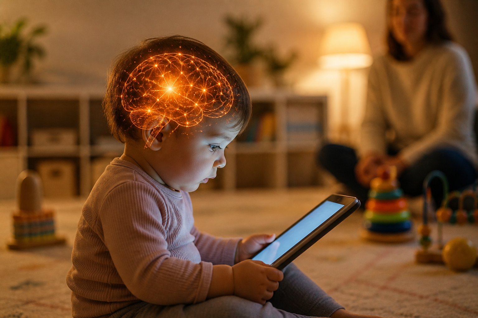 O Cérebro Digital: O Impacto Real das Telas no Desenvolvimento de Bebês até os 3 Anos