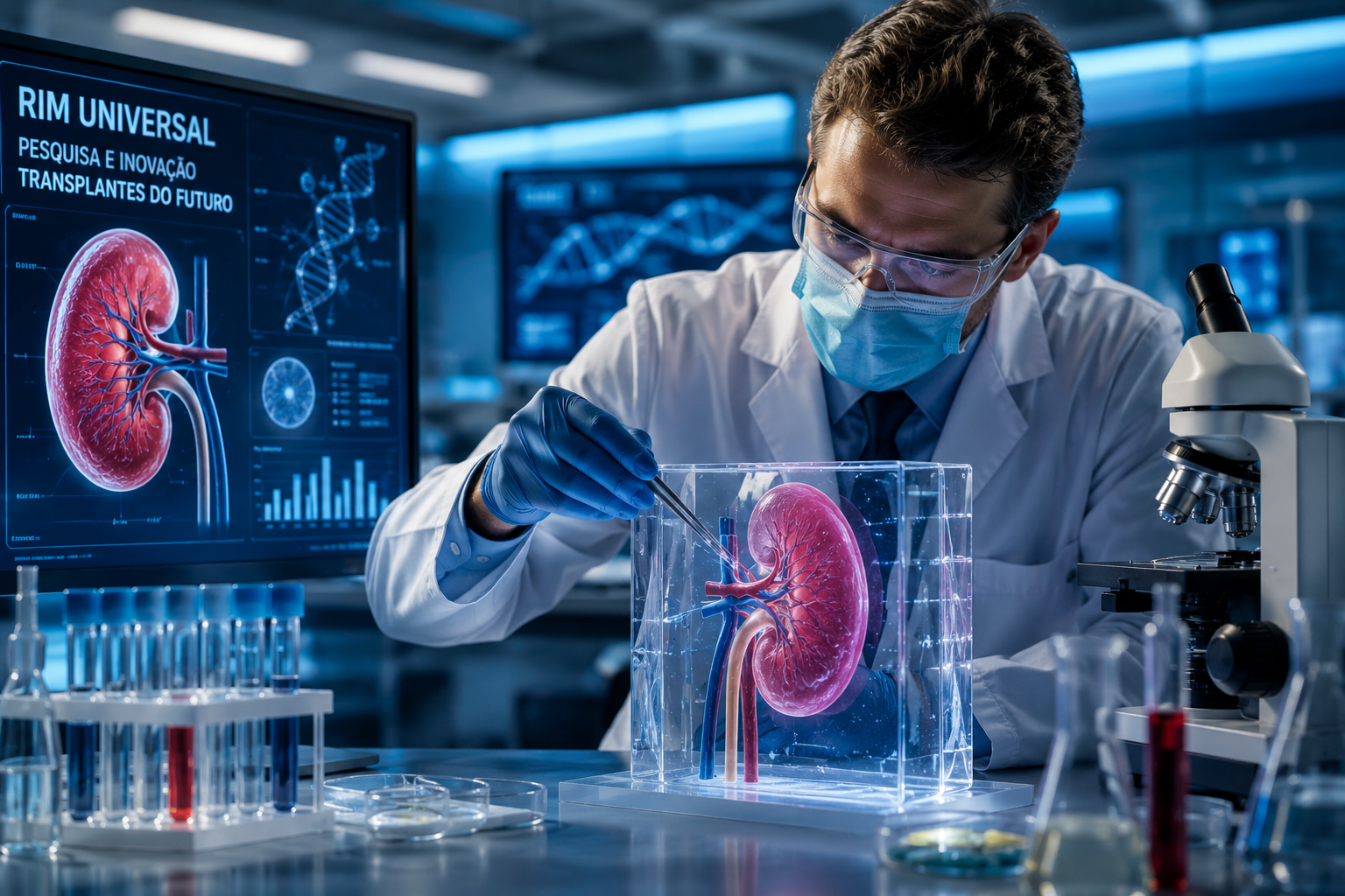 Rim Universal? Cientistas Conseguem Converter Órgão para Qualquer Tipo Sanguíneo e Avanço Pode Revolucionar os Transplantes