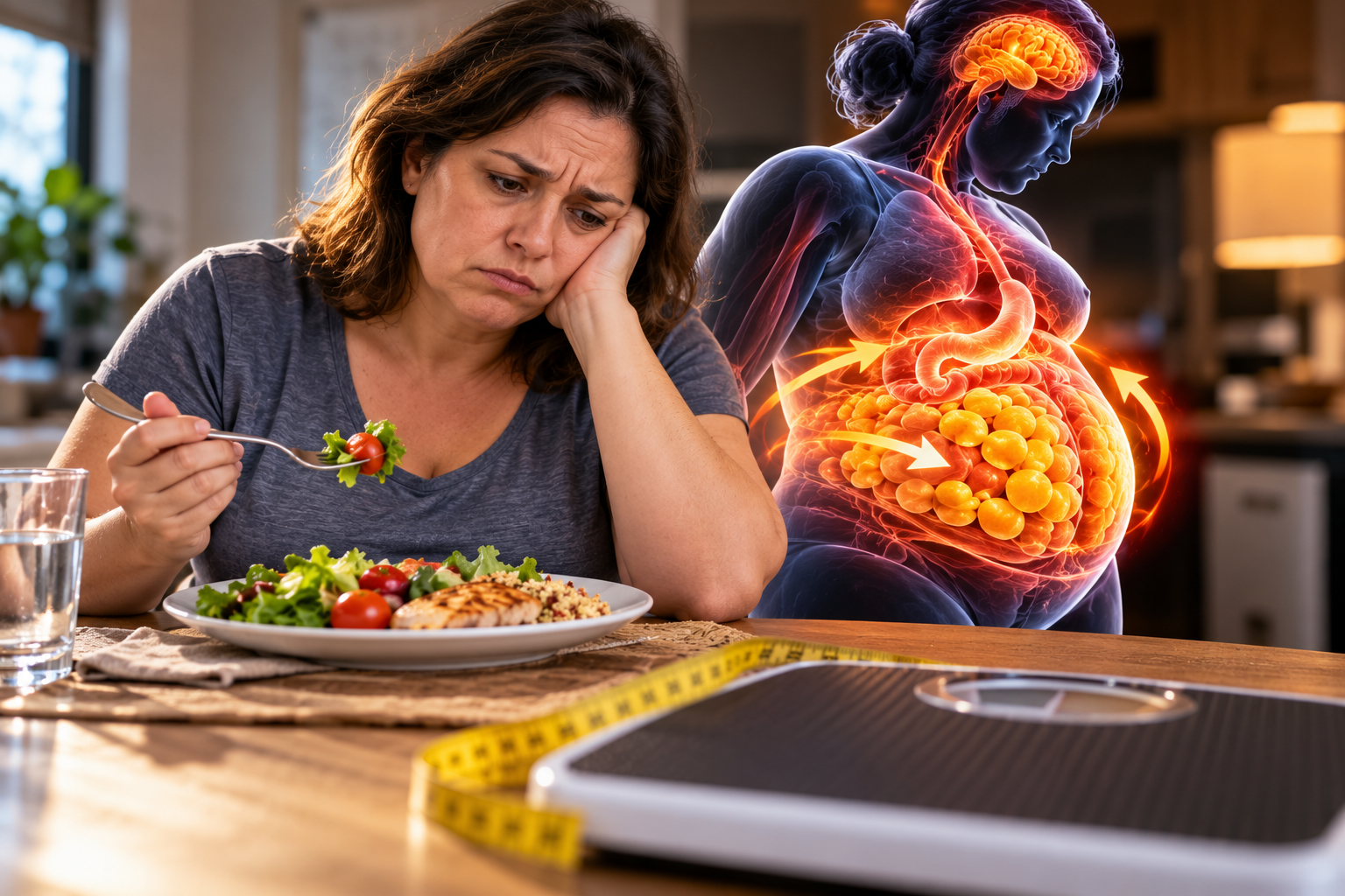 Comer pouco e continuar engordando: o que pode estar acontecendo com seu metabolismo?
